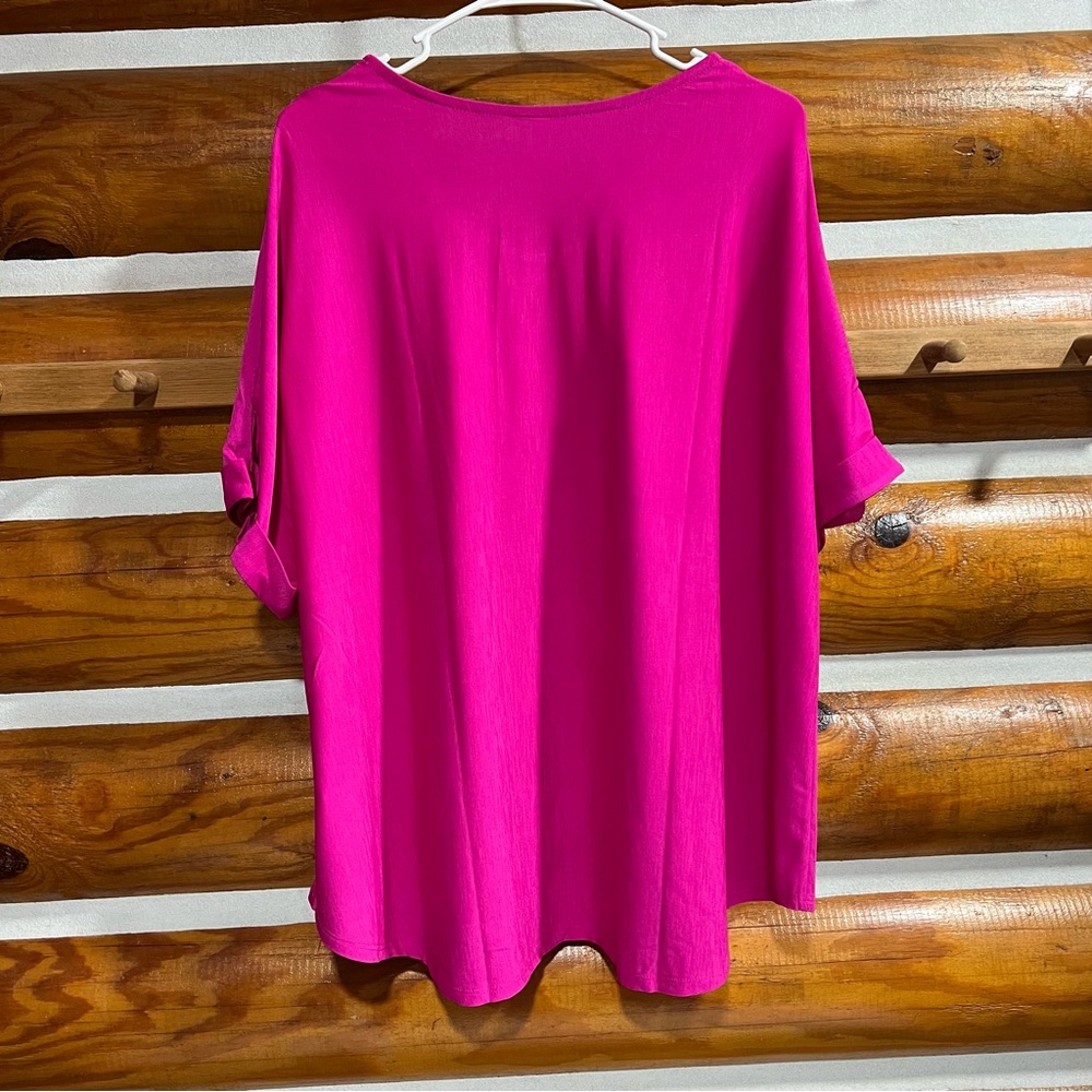 Dear Scarlett Women's Pink Boyfriend style Top medium‎ - Picture 5 of 6